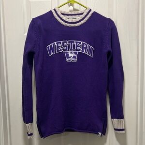 Western university Purple Women's Sweater